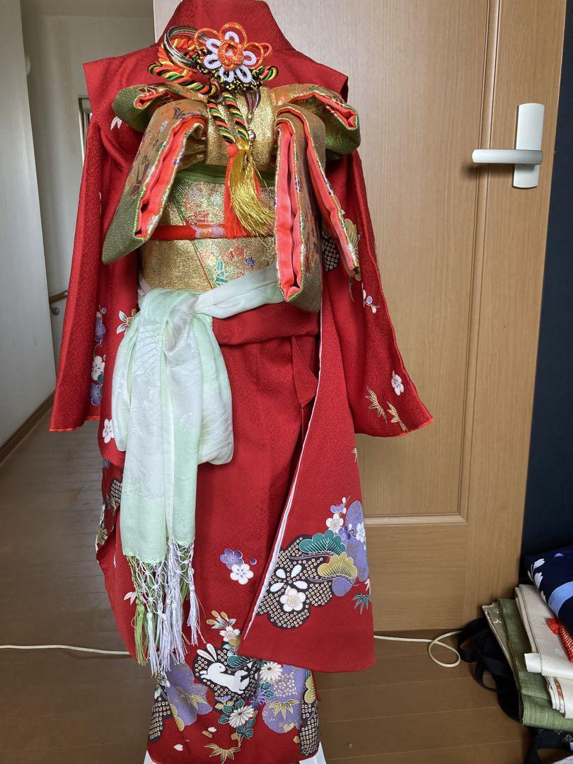 七五三　四つ身着物(7歳)と小物(帯は付きません)
