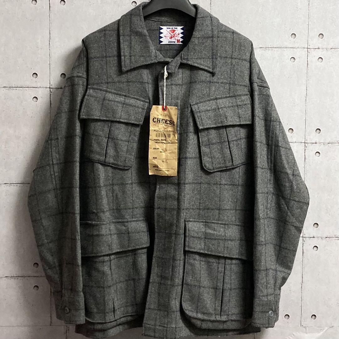 【新品タグ付き】SON OF THE CHEESE ウールシャツ 定価31900
