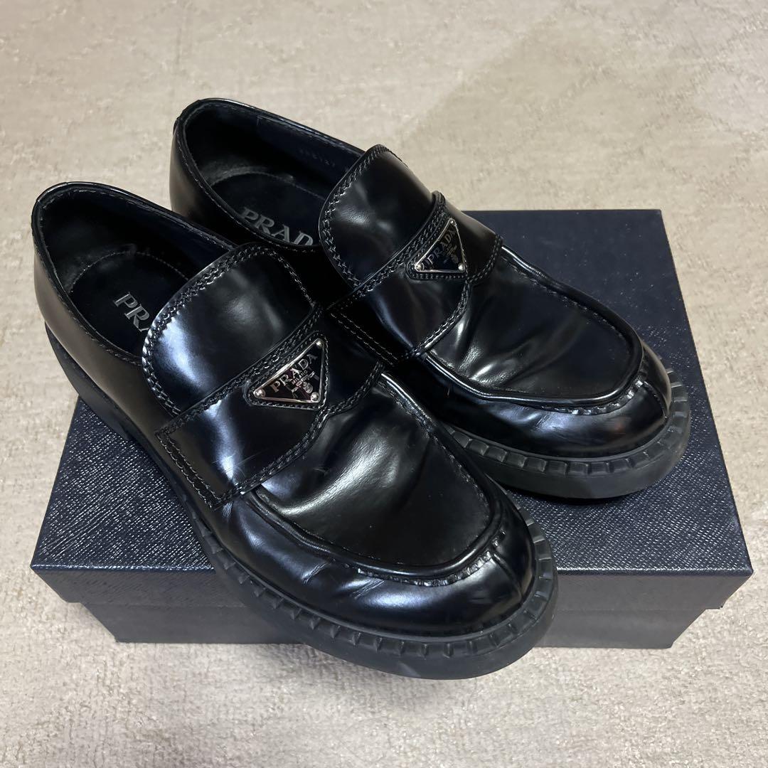 PRADA プラダ レザーローファー