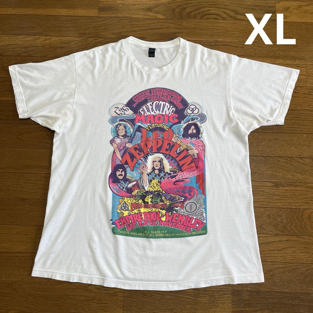 2018年 LED ZEPPELIN Tシャツ XL 白 サイケデリック