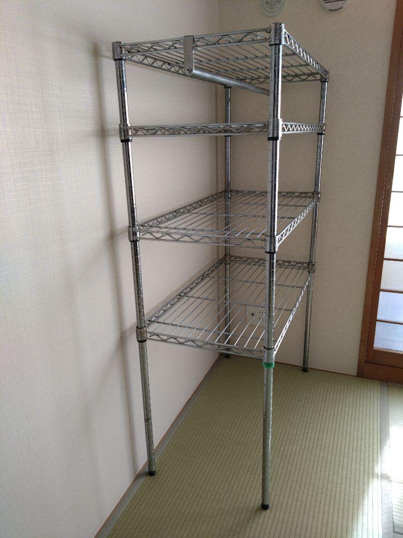 ☆最終値下げ☆ERECTA スチールラック 4段 シルバー