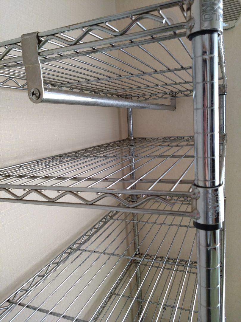 ☆最終値下げ☆ERECTA スチールラック 4段 シルバー