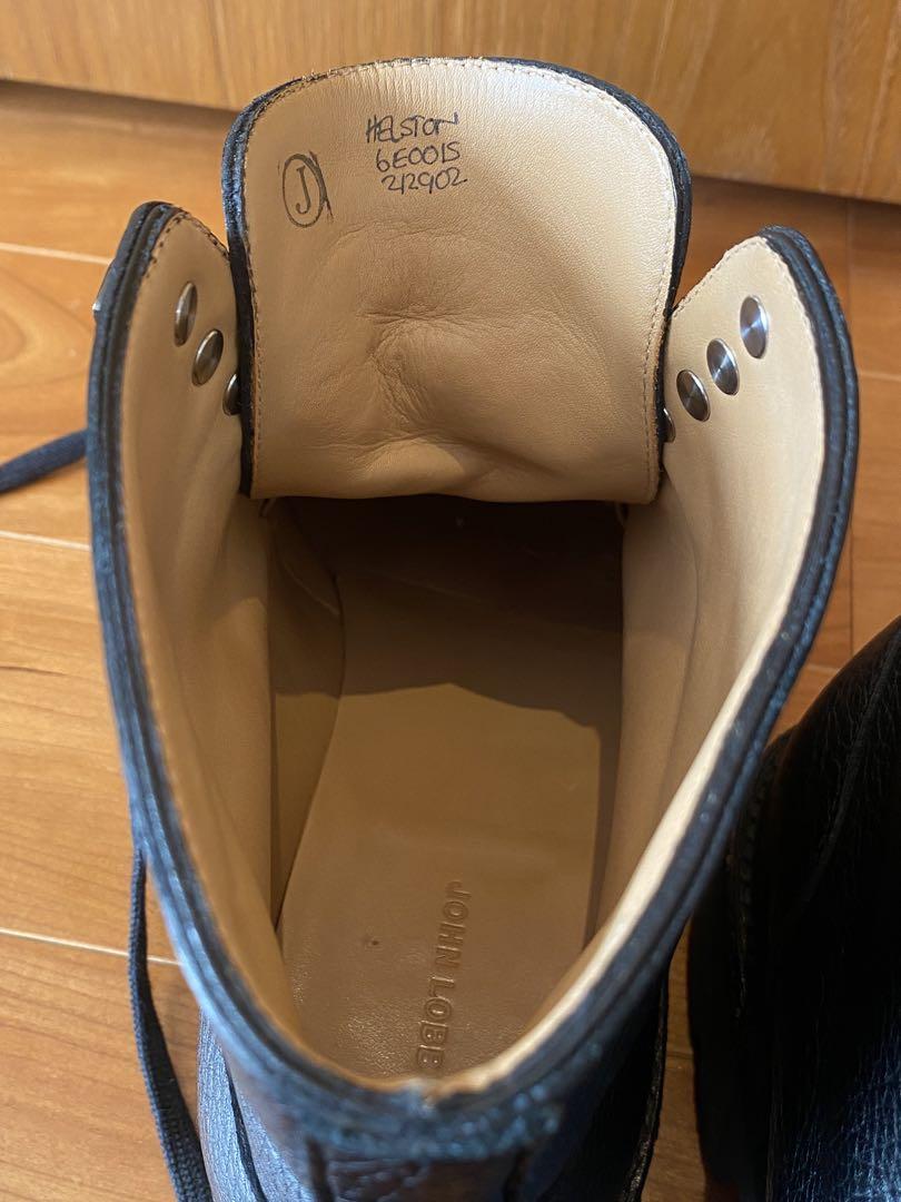 John Lobb HELSTON レースアップ ショートブーツ 6E ブラック