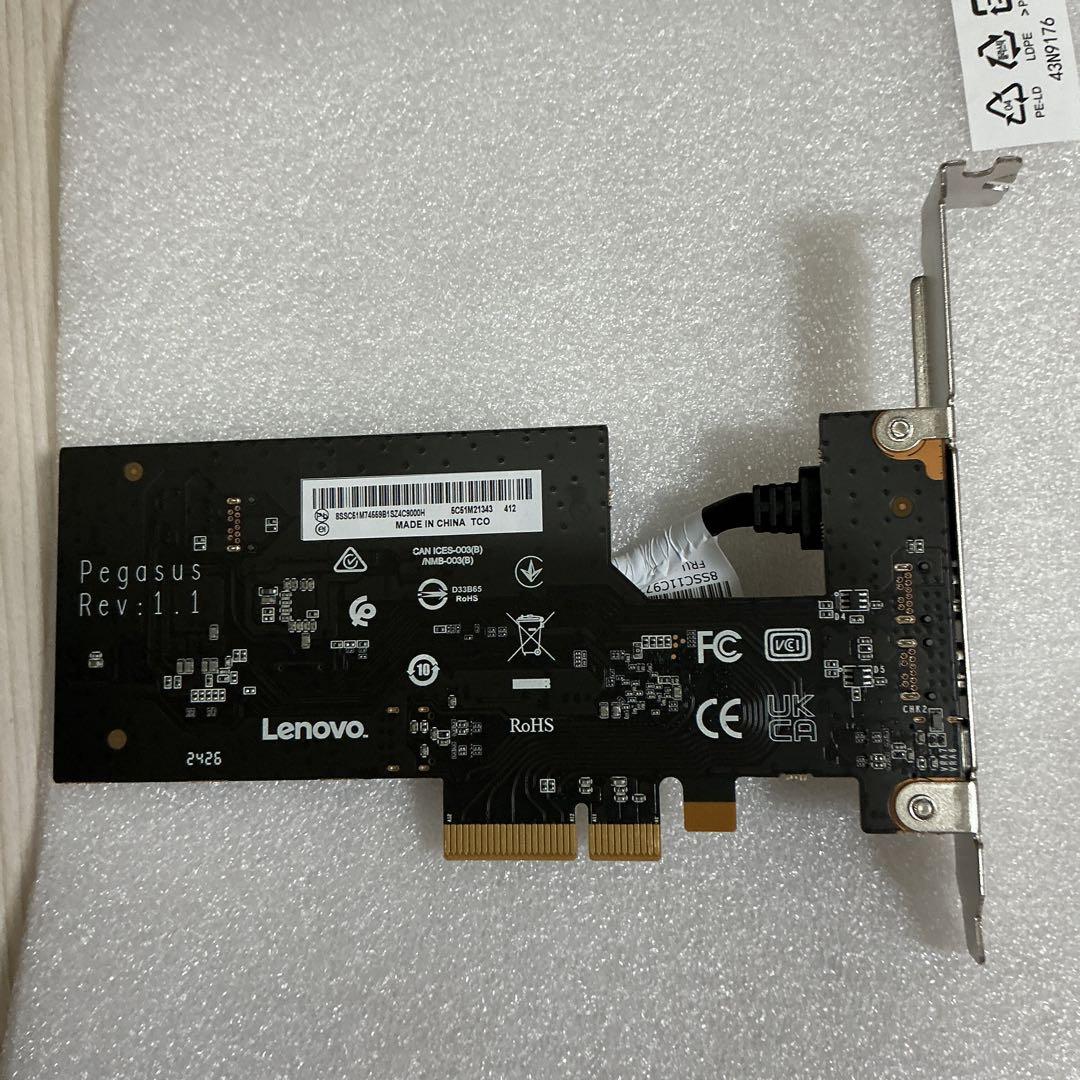レノボThinkStation Thunderbolt 4 PCIe拡張カード