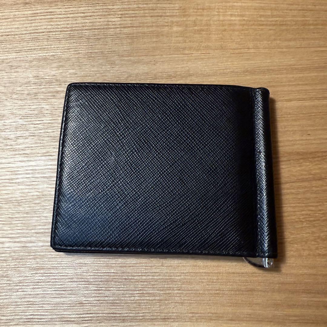 PRADA プラダ　財布　マネークリップ　サフィアーノ　お札入れ　カード入れ