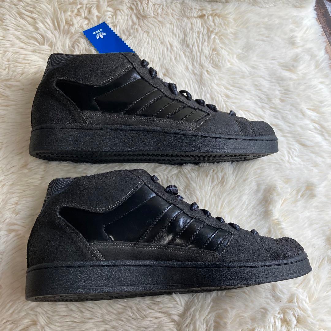 【新品】adidas SuperSkate ハイカット スニーカー ブラック 花