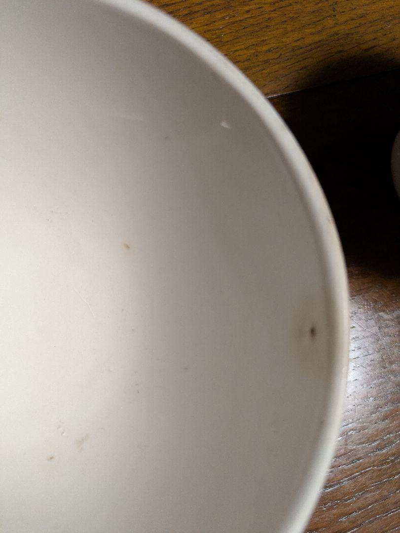 アンティーク　フランス製 カフェオレボウル　レース柄