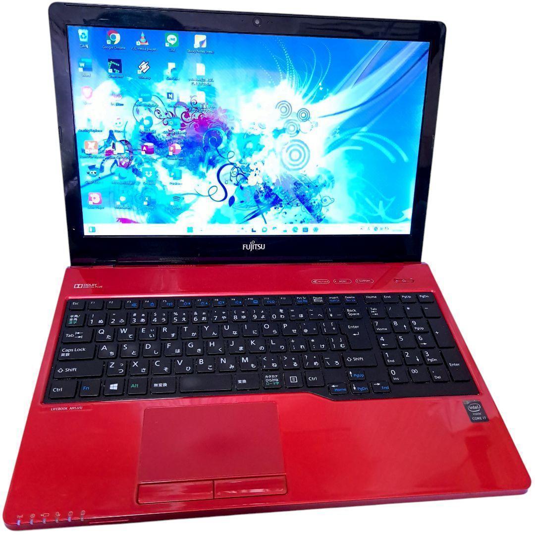 富士通 ノートパソコン 本体 Windows11 オフィス付き i7 16GB