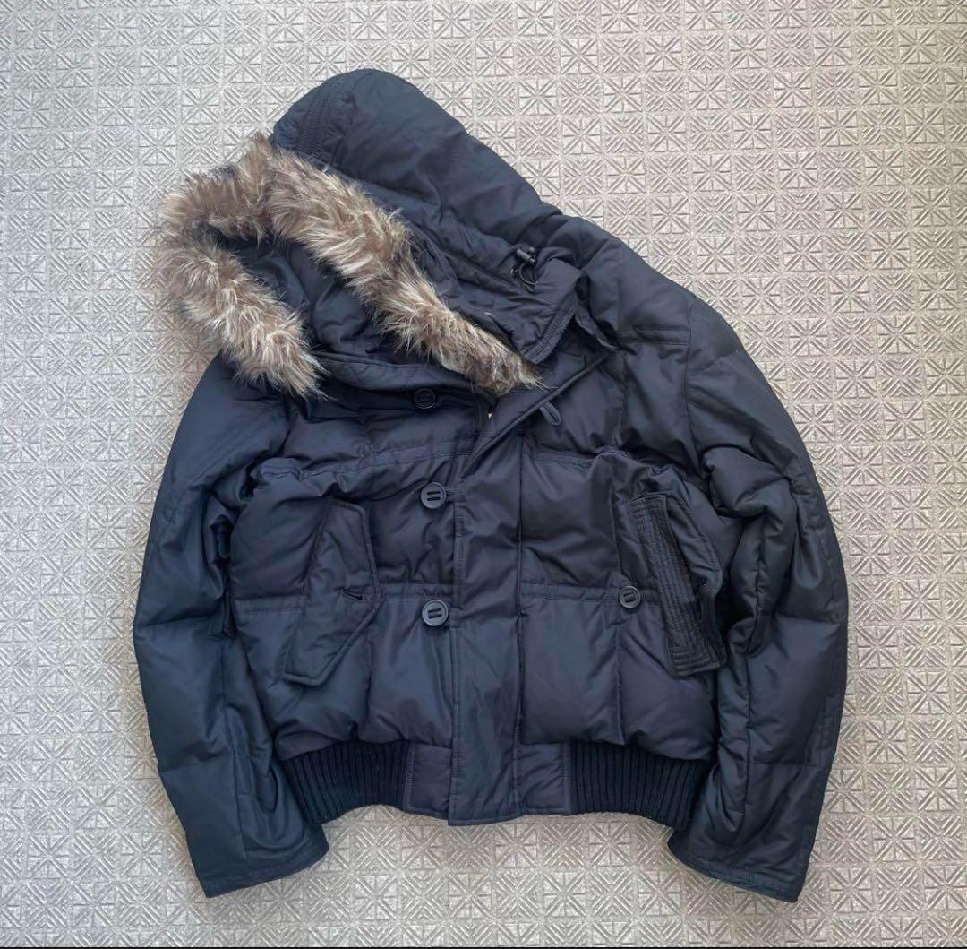 Y2K N2B OPIUM 短丈 フライト ボンバー ジャケット ファーフード8 Y2K N2B OPIUM 短丈 フライト ボンバー ジャケット ファーフード8