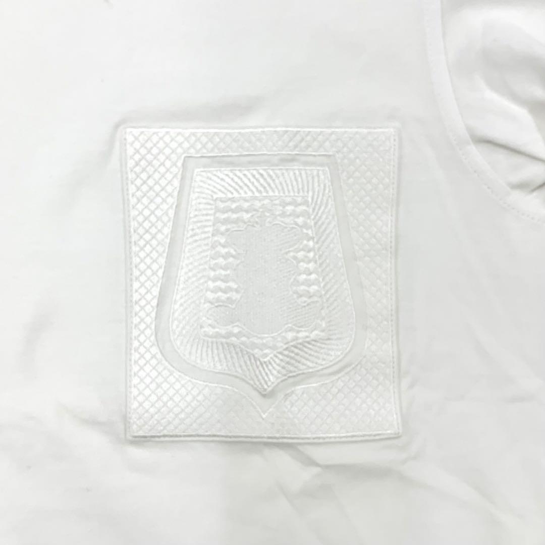 エルメス 刺繍 ポケット コットン Tシャツ ホワイト