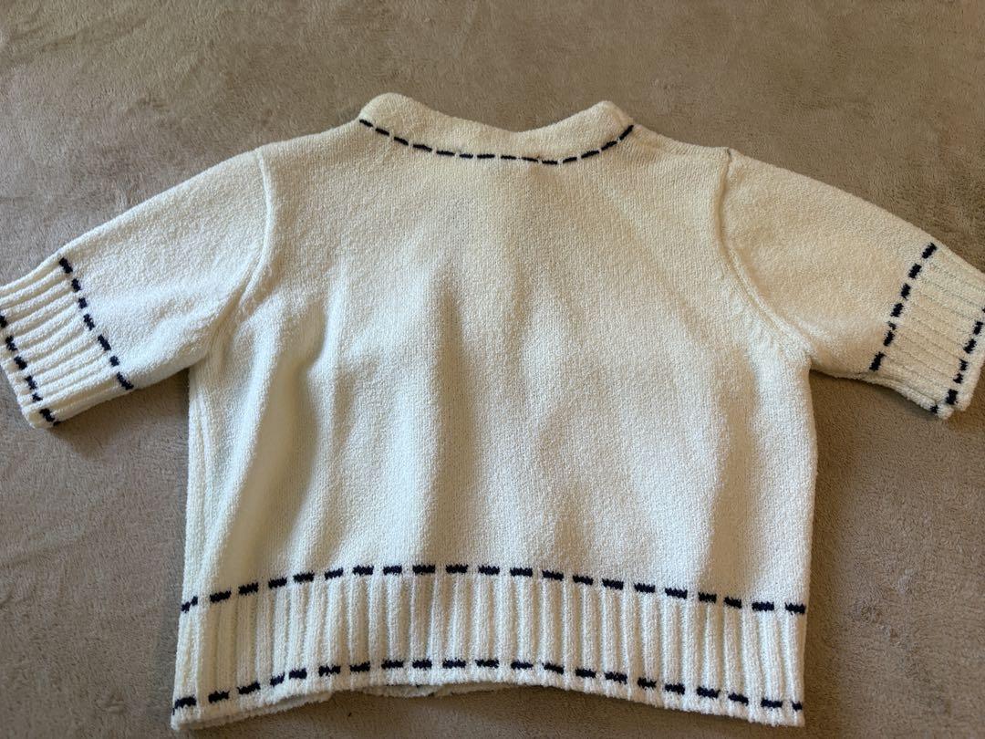 ZARA ステッチニットジャケット Sサイズ - メルカリ