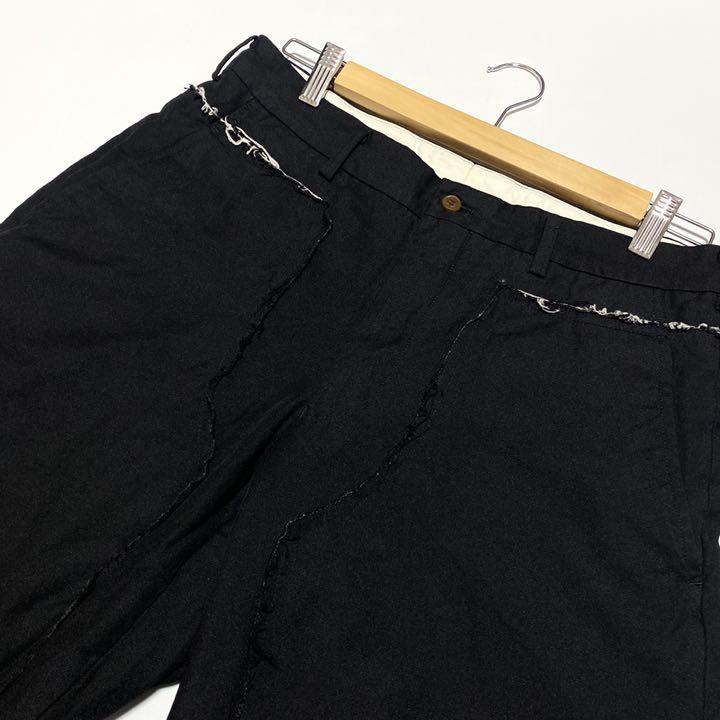 国産お得 コムデギャルソンオムプリュス M 黒 メンズ PJd1h-m66263383371 ポリ縮絨 ドッキング パンツ お得正規品