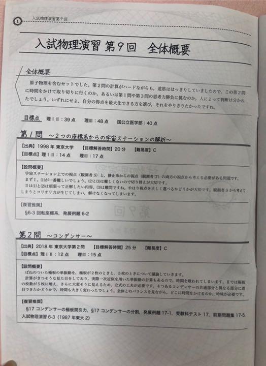 ホワイト系訳あり 鉄緑会 入試物理演習 全13回 授業冊子&問題&講評と 激安価格の通販 全13回 入試物理演習 鉄緑会 参考書