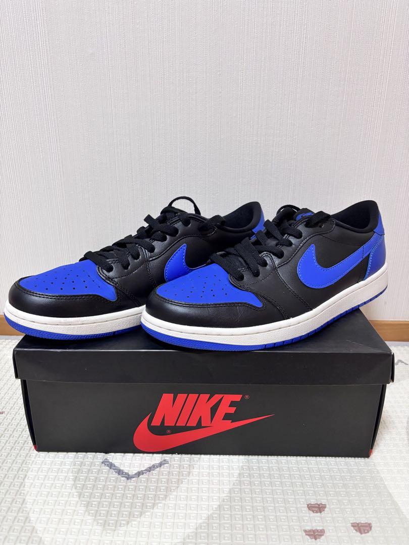 NIKE エアジョーダン 1 ロー BLACKandRoyalblue