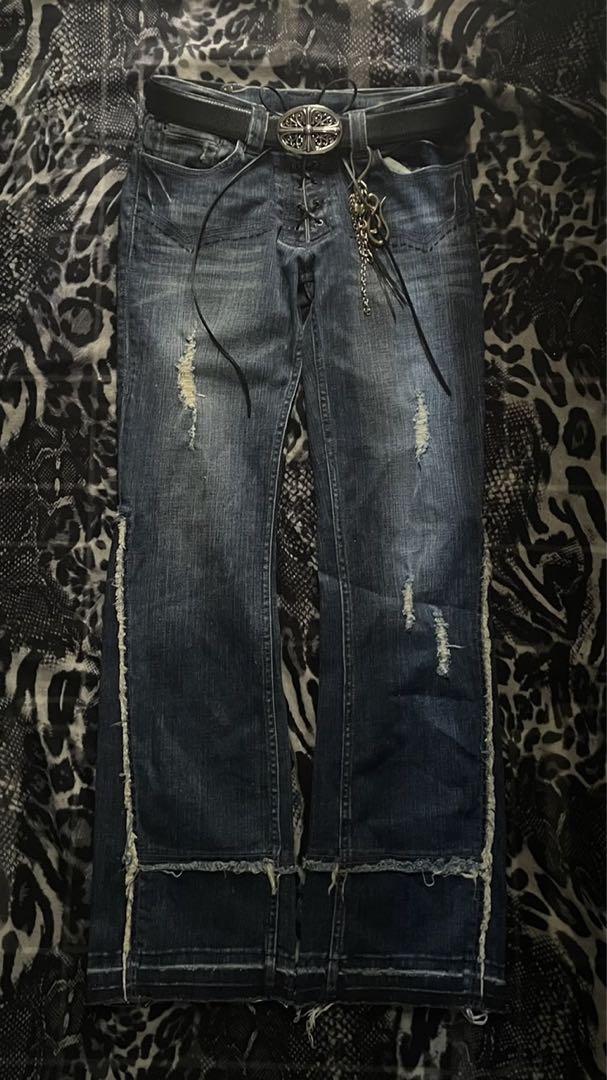 00s ifsixwasnine leather lace up pants 画像2