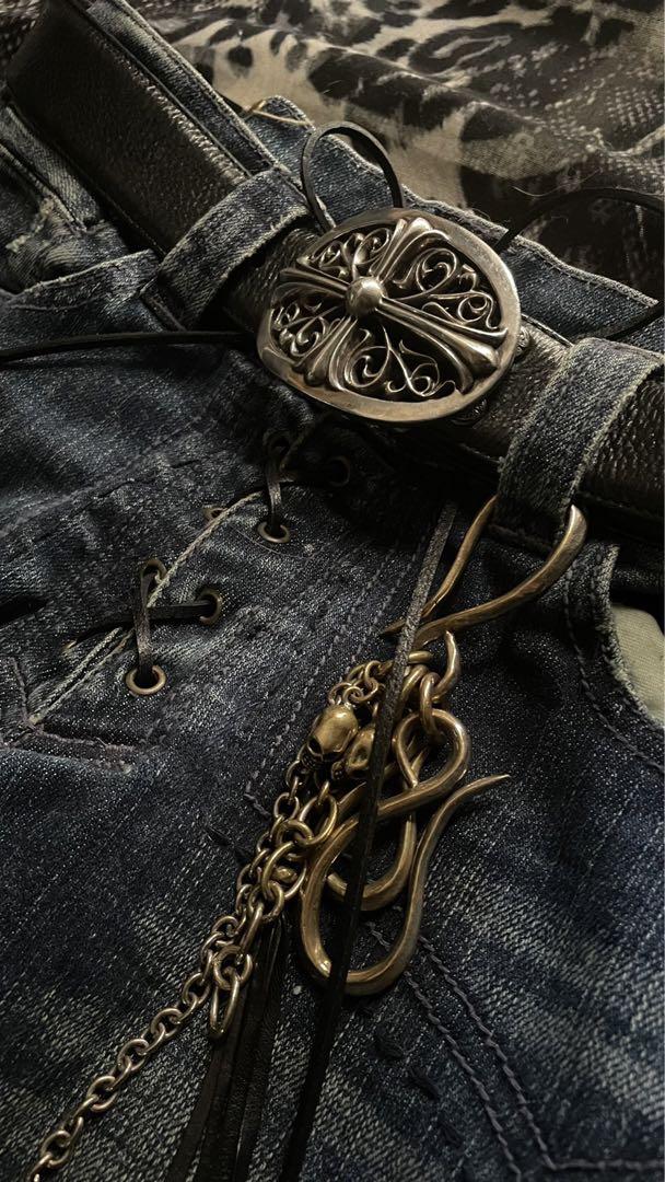 00s ifsixwasnine leather lace up pants 画像8