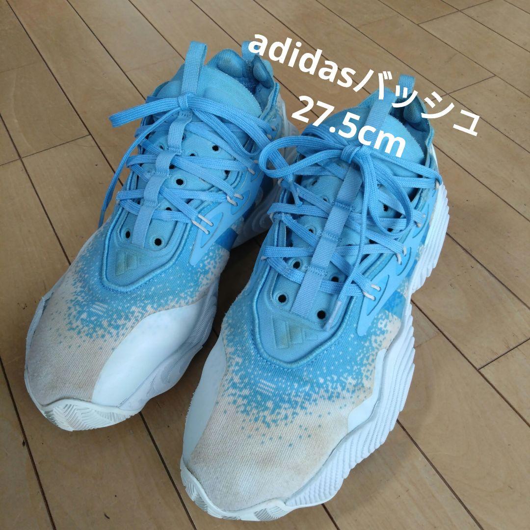 値下げしました！adidas バスケットシューズ 27.5cm 青/白