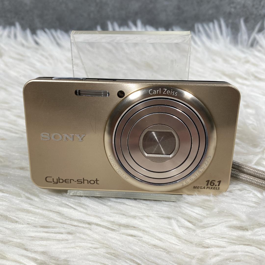 動作OK】SONY サイバーショット DSC-W570 シャンパンゴールド