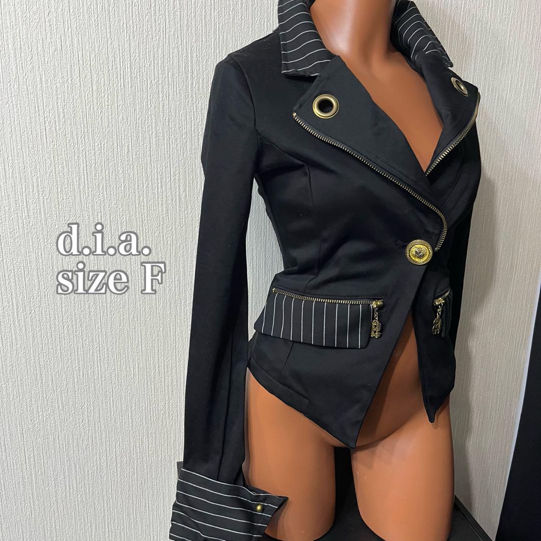 【希少】【美品】d.i.a. 背中チェーンスピンドルジャケット