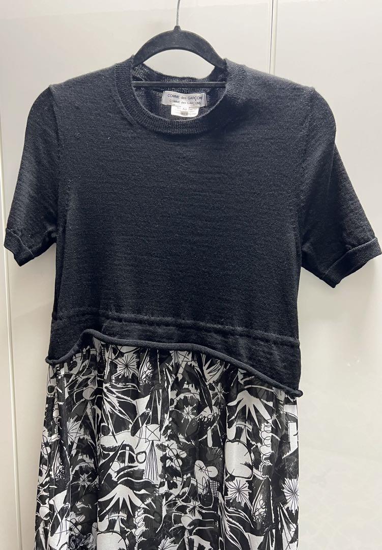 comme des garçons ロングドレス　1ヶ所、小穴あり