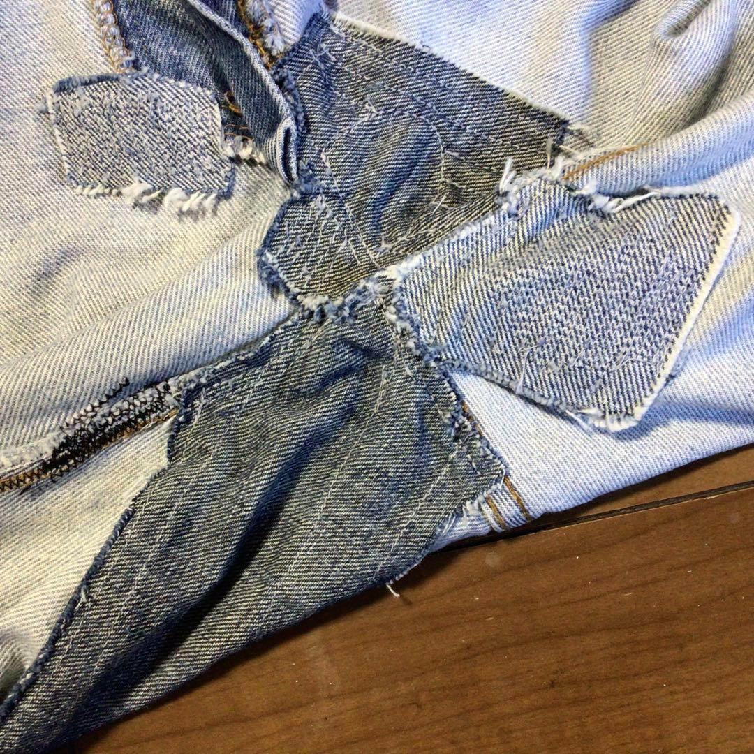 ★80sUSA製リーバイス501 赤耳 W36 股下75cm黒カン 内股シングル