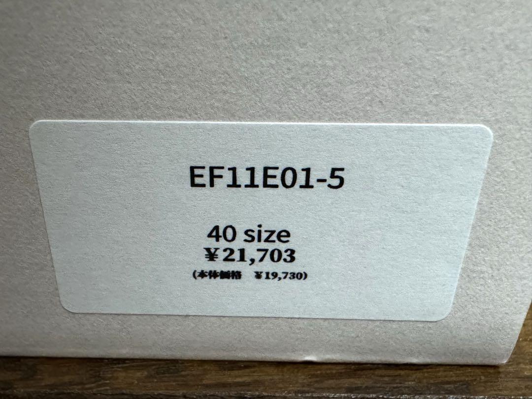 新品未使用】UNMINOU × Offen ストライプリボンシューズ 40