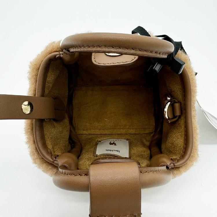 Max Mara マックスマーラ Tマリン テディベア ミニ バッグ Max Mara マックスマーラ Tマリン テディベア ミニ バッグ