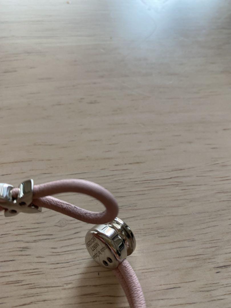 Louis Vuitton ピンク レザー ブレスレット