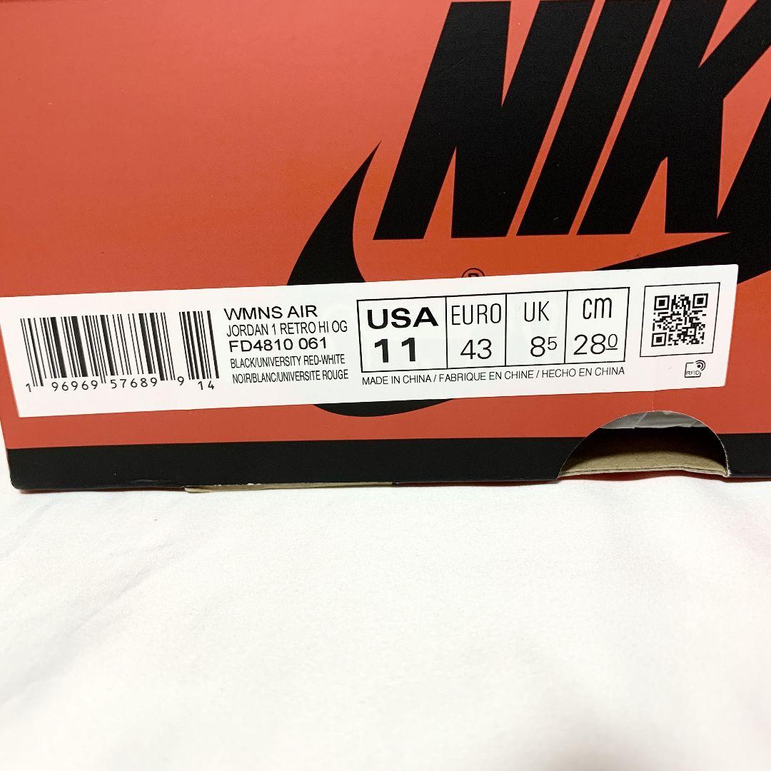 【未使用タグ付き】NIKE エアジョーダン 28cm レッド/ブラック