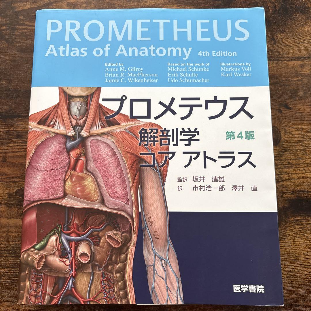 SKMM　プロメテウス解剖学4冊まとめ買い プロメテウス解剖学 コア アトラス 第4版 / Anatomy 今日も明日