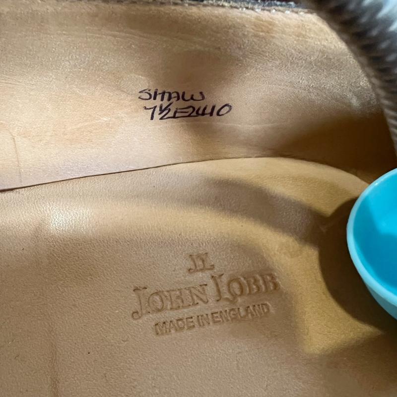 JOHN LOBB ドレスシューズ SHAW ベルト ブラウン 7.5