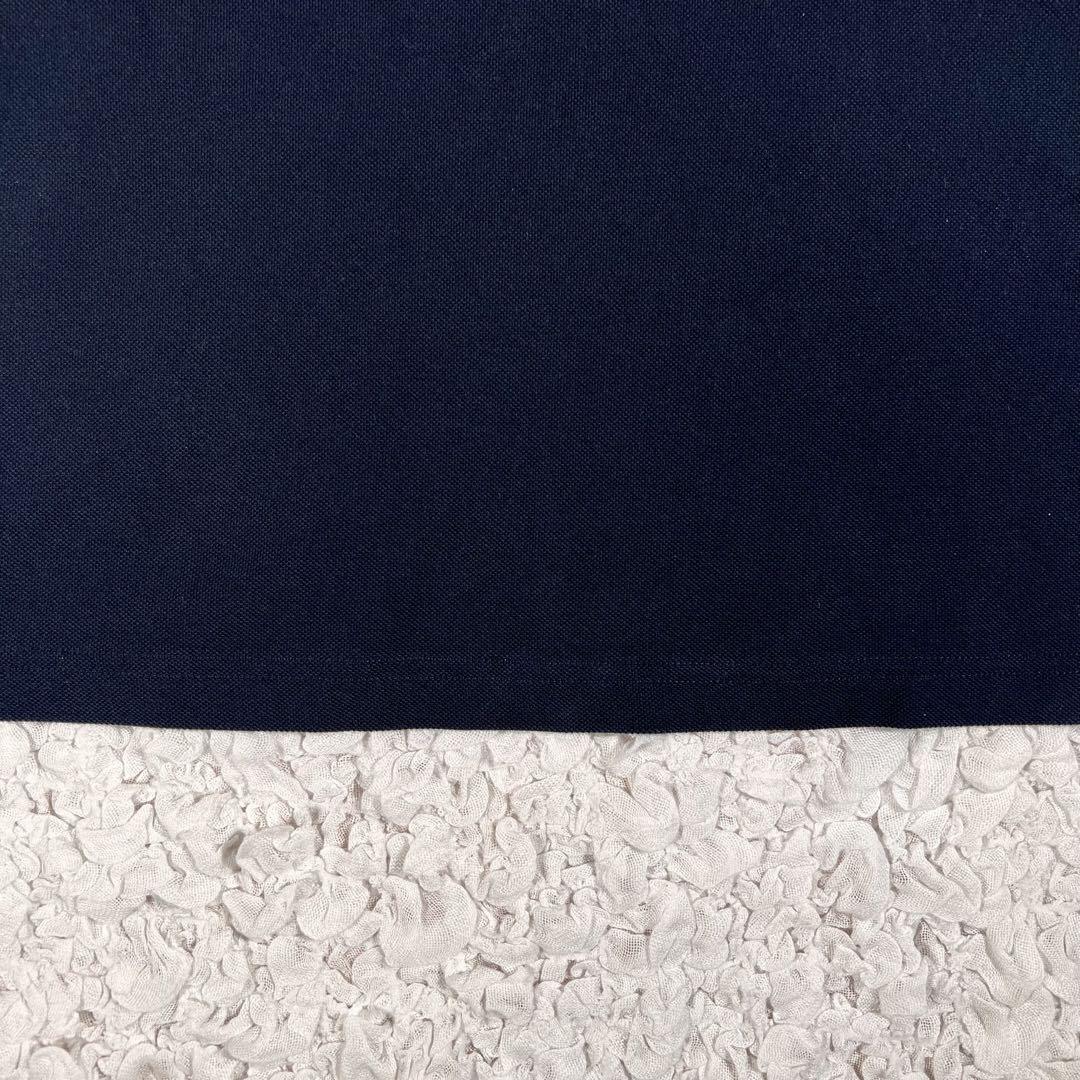 『FRED PERRY』　ポロシャツ　M3600  刺繍ロゴ　紺× 緑　【S】