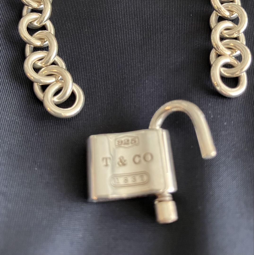 【美品】Tiffany & Co パドロック カデナ チョーカー ネックレス 未使用級】Tiffany & Co パドロック カデナ チョーカー