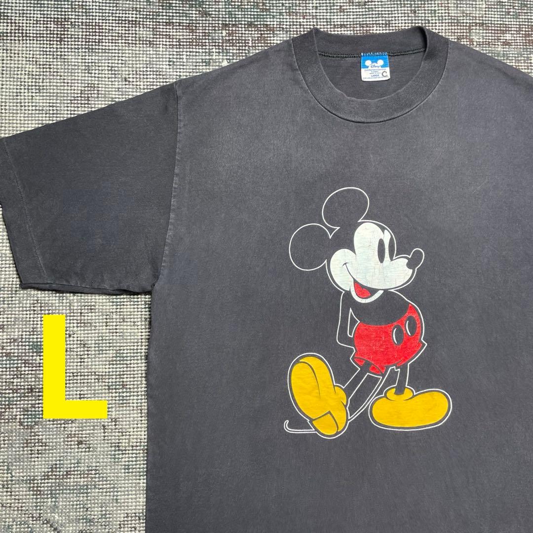 ヴィンテージ ディズニー クラシックミッキー ミッキー 古着 TシャツL・DISNEY VINTAGE