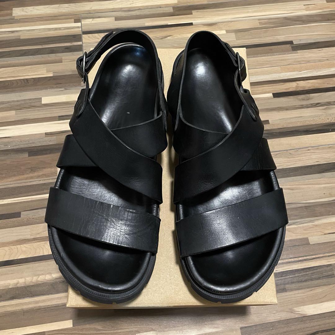 A.P.C. SANDALES EMILE レザーサンダル　ブラック