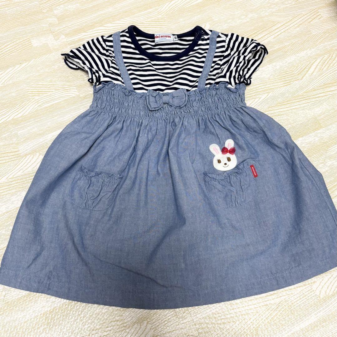 新品☆ミキハウス☆ワンピース☆90