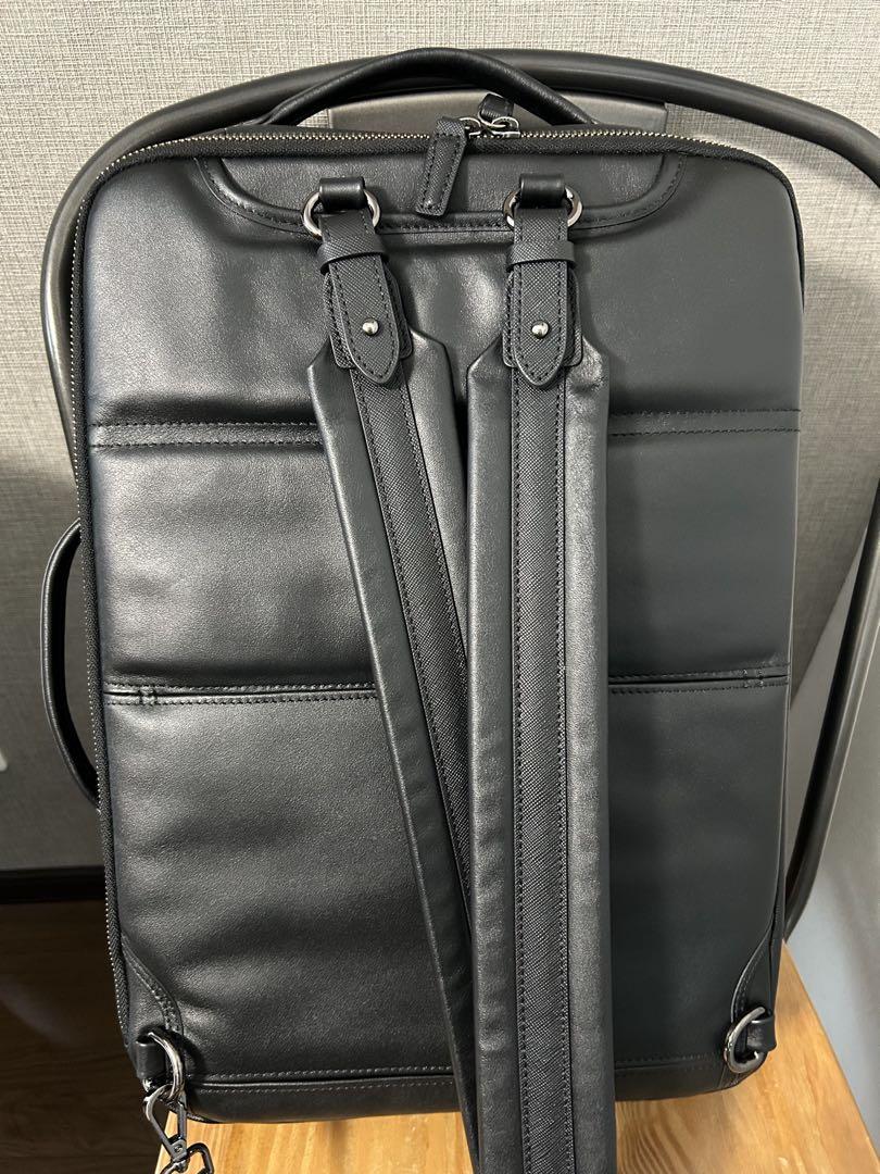 【訳あり特価】Evoon マルチビジネスリュックレザー ブラック 316
