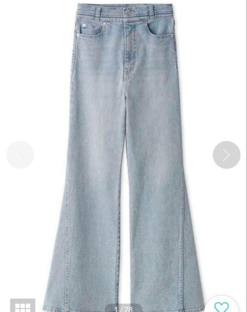 SNIDEL Sustainableストレッチフレアデニムパンツ