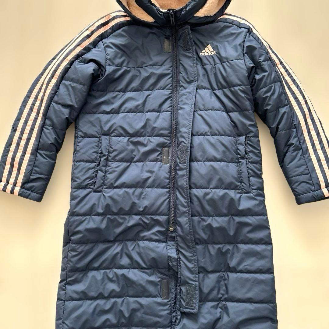 adidas ベンチコート　ジャージ　三本線　ネイビー×ピンク　レディースL 美品】adidas ベンチコート ネイビーピンク 140 - メルカリ