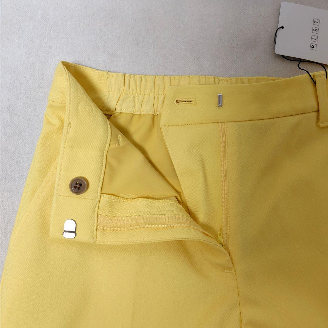 新品】PLST プラステ リネンブレンドスティックパンツ グリーン