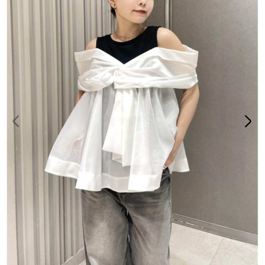 FRAY I.D カットコンビペプラムトップス トップス