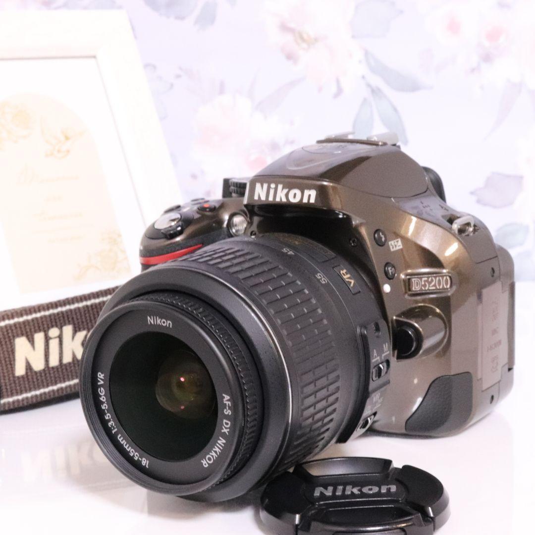 希少なカラー！高性能なのにカンタン操作☆自撮り＆スマホ転送♪ニコン D5200♡