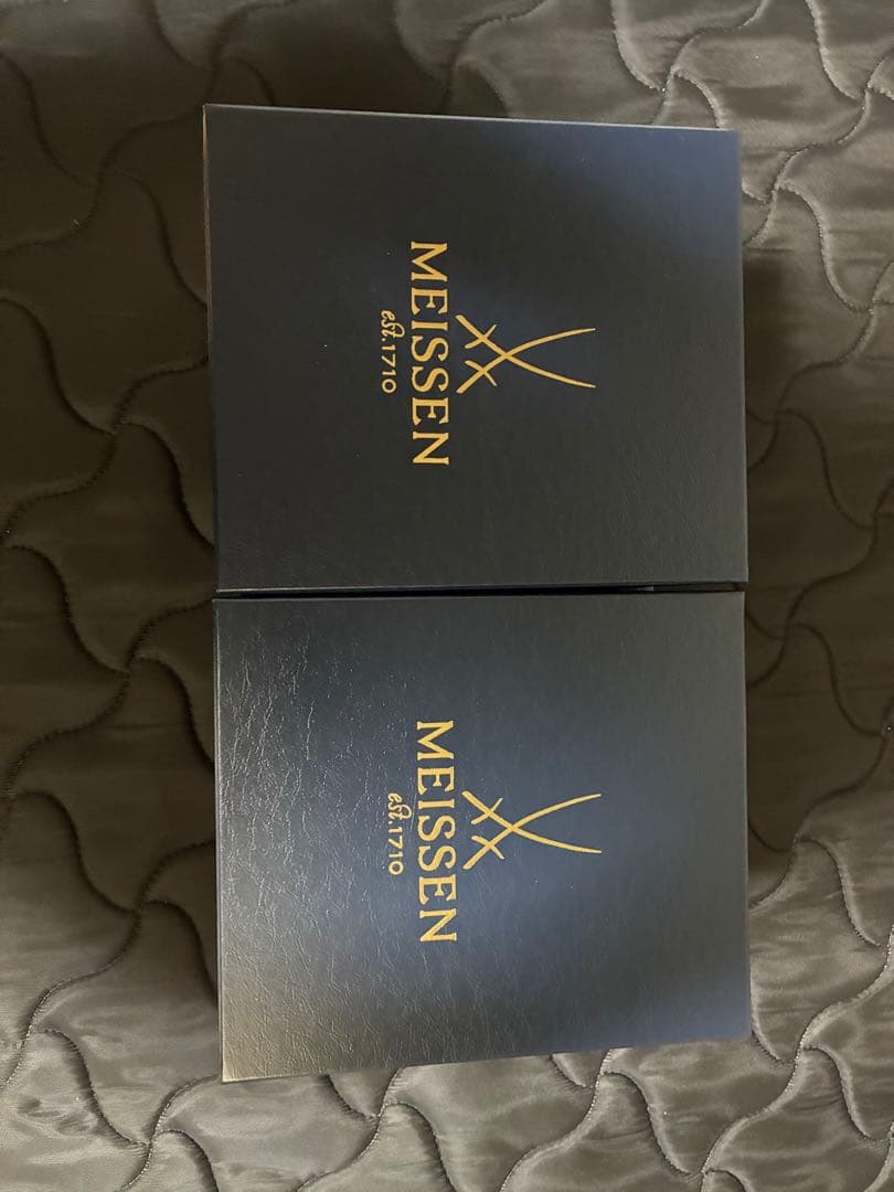 MEISSEN テクスチャー付きカップとソーサー4セット