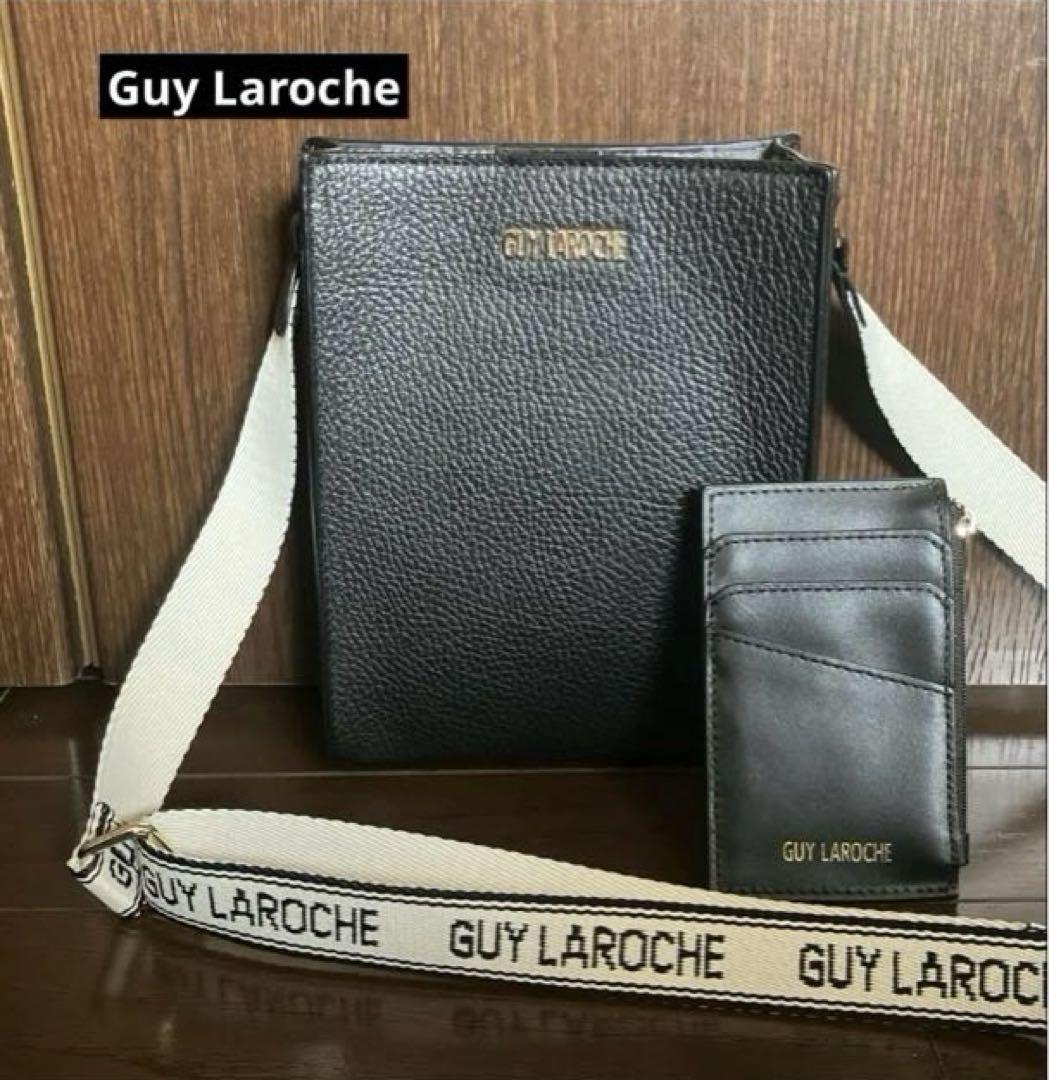 Guy Laroche イタリアンレザー 牛革カードケース付き ショルダーバッグ