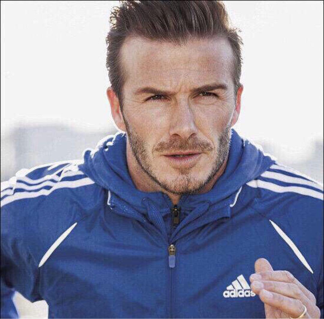 adidas 黒 ベッカム着用モデルジャージ ストライプ（【公式