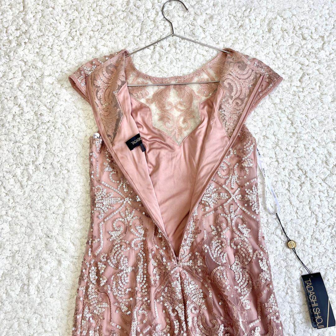 【新品タグ付き✨】TADASHI SHOJI スパンコール ドレス ワンピース