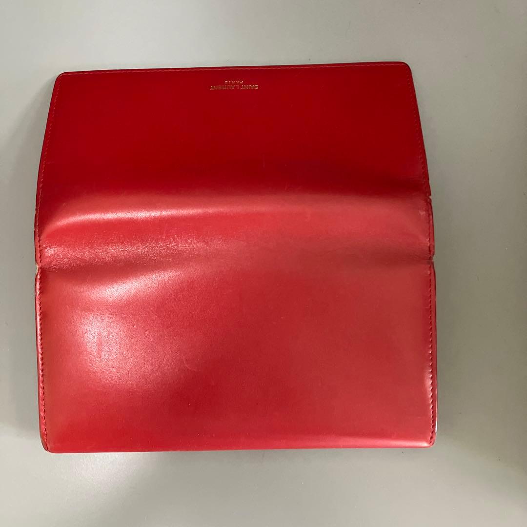 SAINT LAURENT 長財布 レッド SAINT LAURENT 長財布 レッド