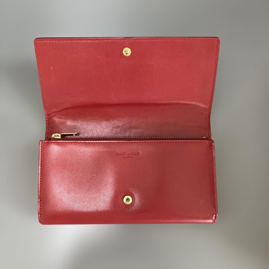 SAINT LAURENT 長財布 レッド SAINT LAURENT 長財布 レッド