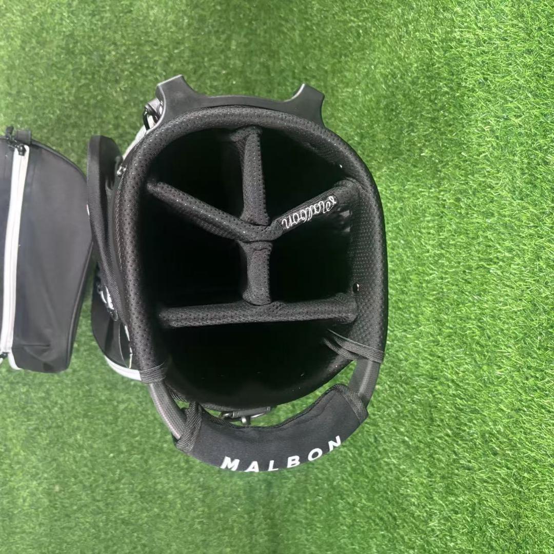即日発送 マルボンゴルフ キャディバッグ malbon golf バック 黒色