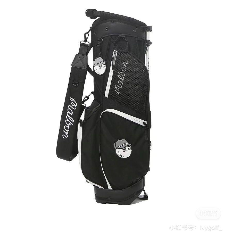 即日発送 マルボンゴルフ キャディバッグ malbon golf バック 黒色